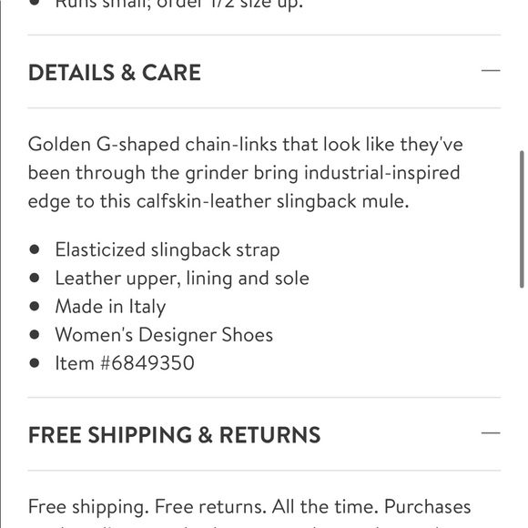 G-Chain Slingback Mule GIVENCHY - Picture 5 of 8